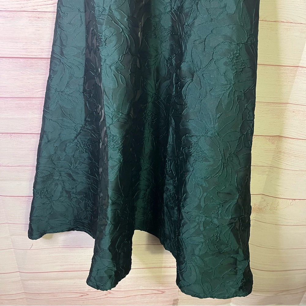 Rihoas Green Sweetheart Neck Jacquard Midi Dress Size Small | 4‎ - Picture 8 of 12